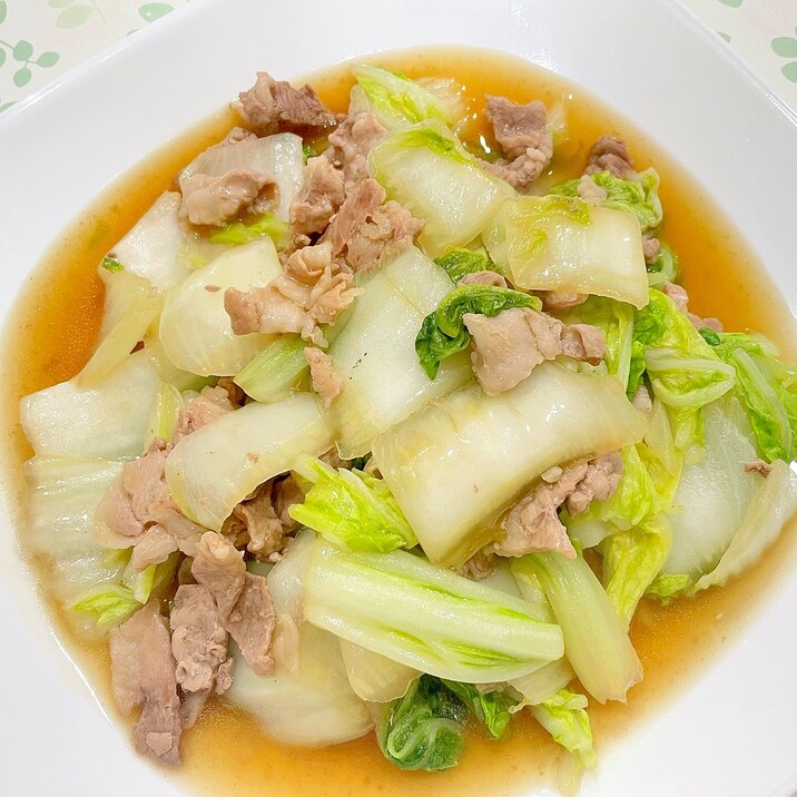 白菜と豚肉の甘酢炒め